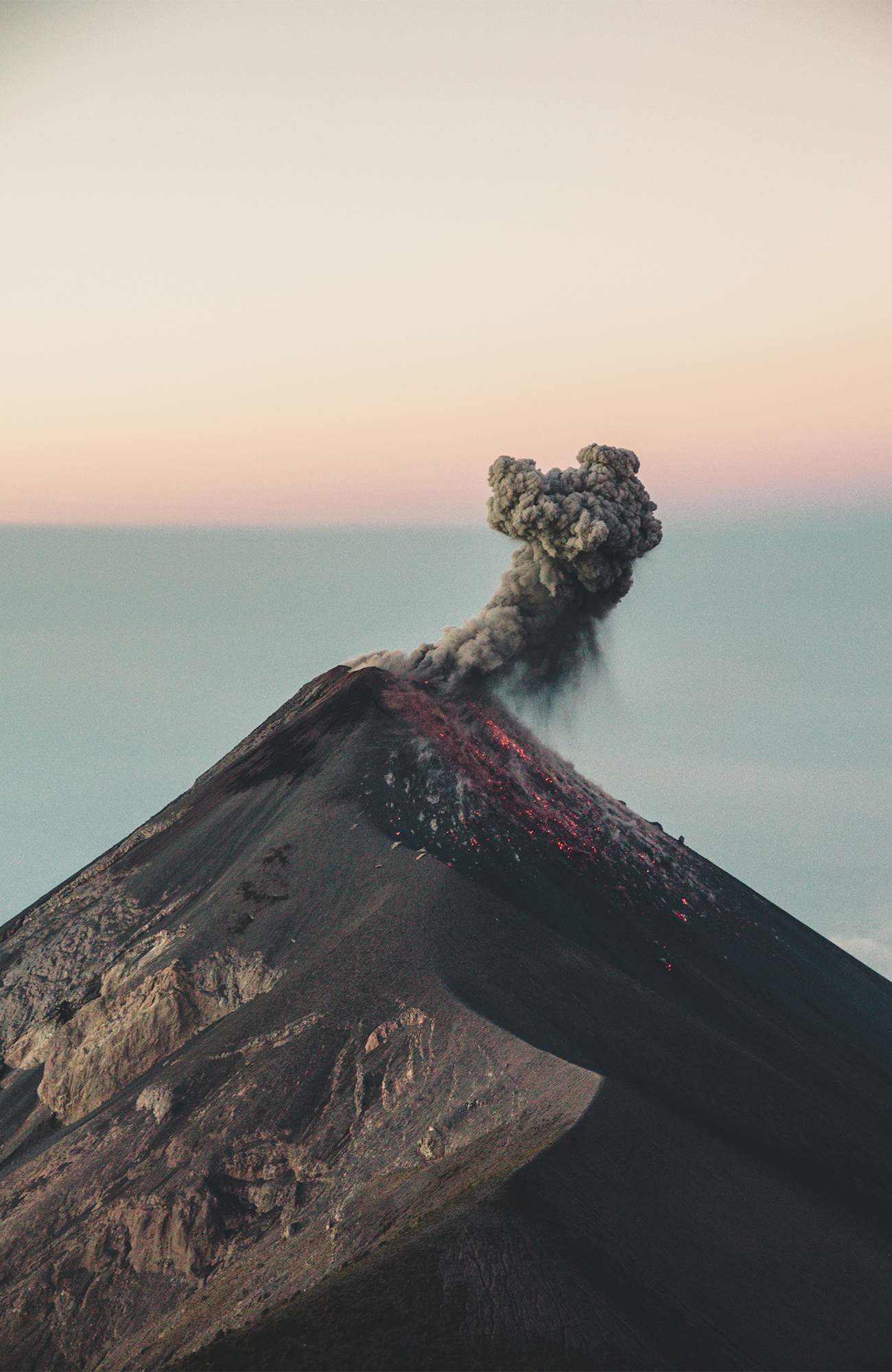 Volcán de Fuego i Guatemala