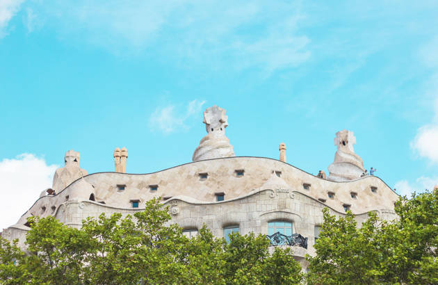 bygning av Gaudi - skoletur til barcelona