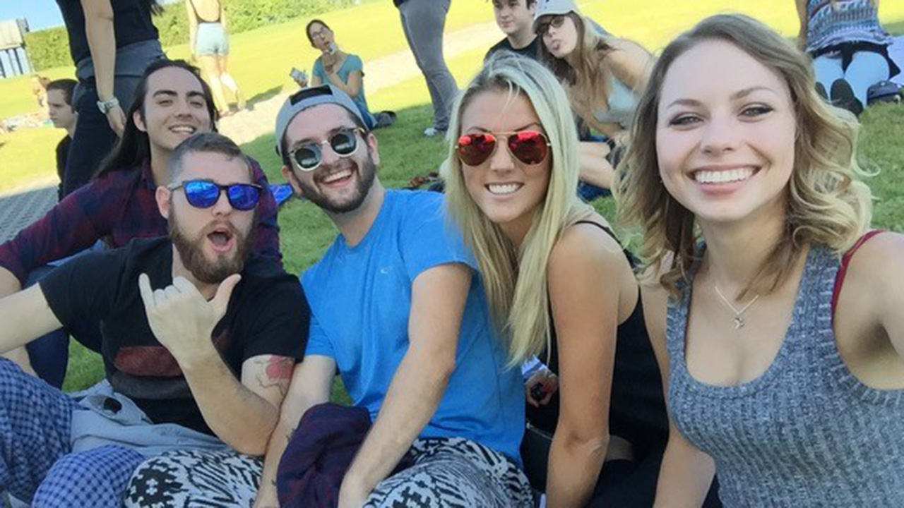 Yael med venner i Florida