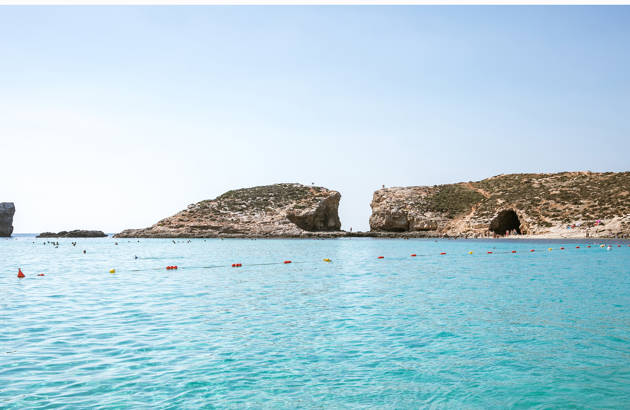 Blått hav på Malta - Klassetur til Malta