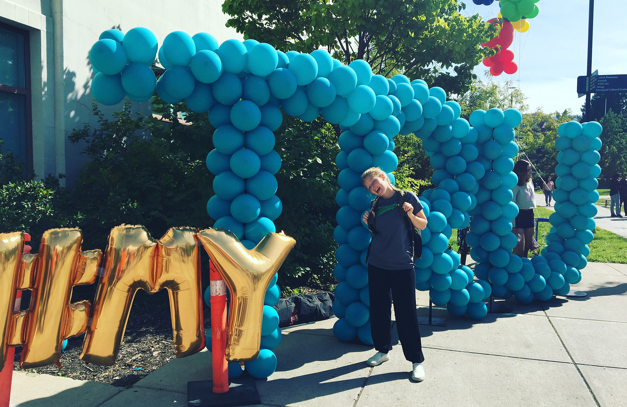 Alina studerer på Thompsons Rivers University