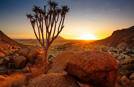 nyt solnedgangen i namibia
