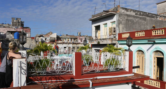 gamlebyen i Havana cuba