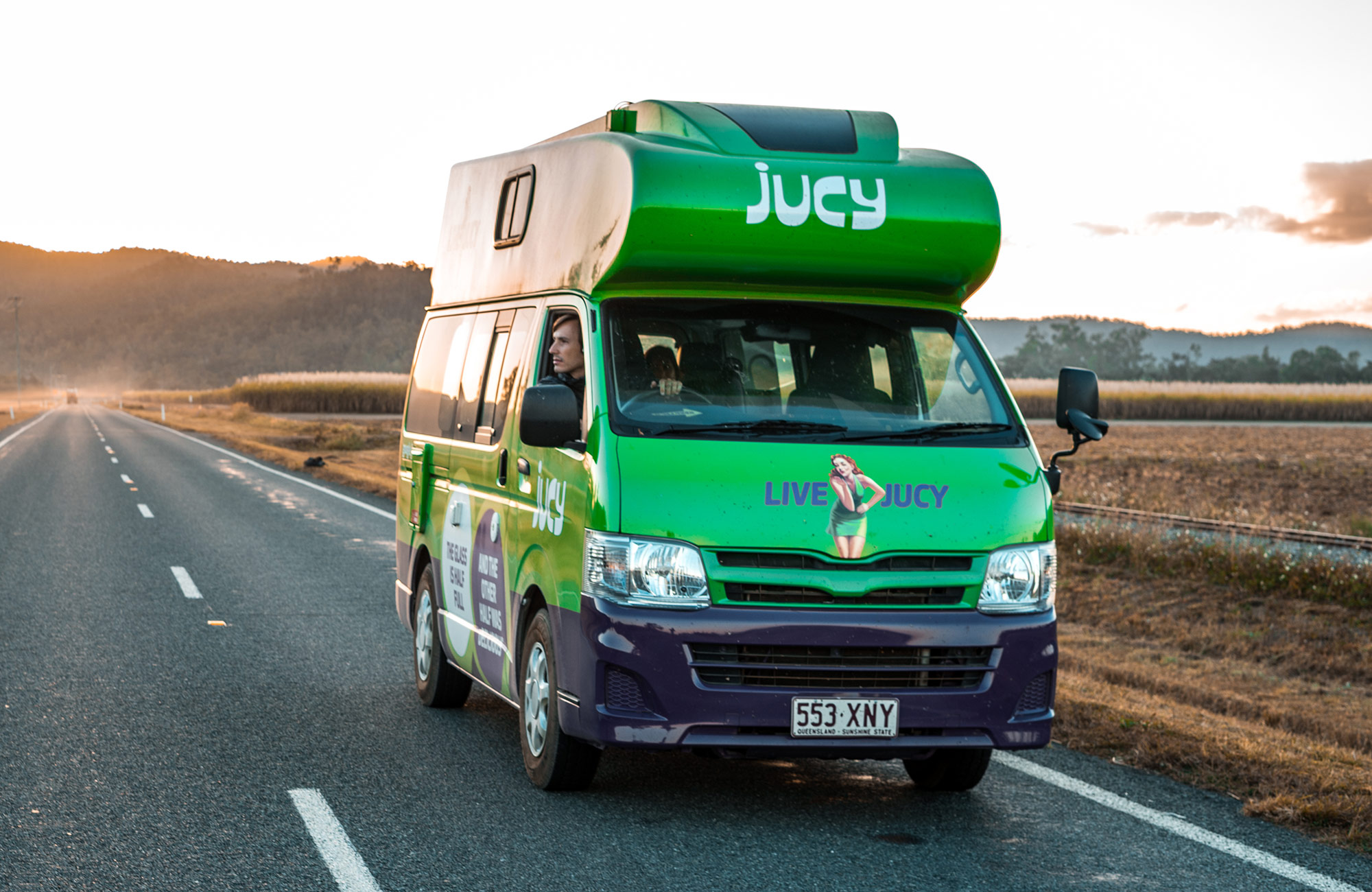 Lei en Jucy Condo campervan i Australia