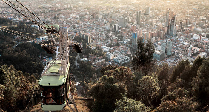 Colombia Bogota Monserrat Hill Cable Car