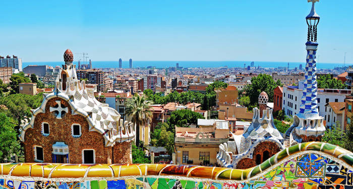 utsikt fra casa batlo i barcelona