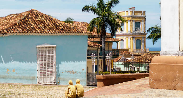fargerike hus i trinidad på cuba