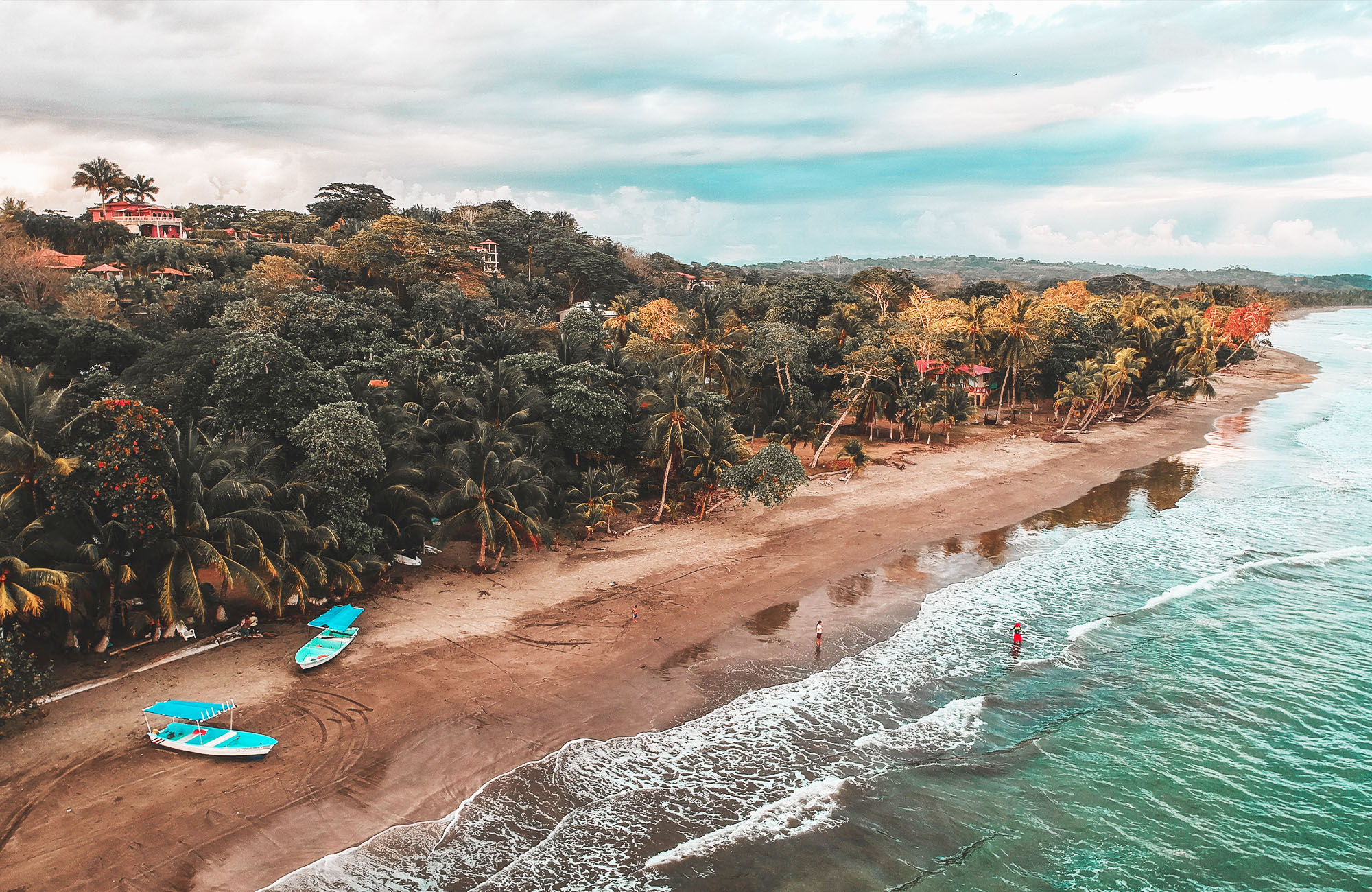 Avsidesliggende strand og jungel i Costa Rica