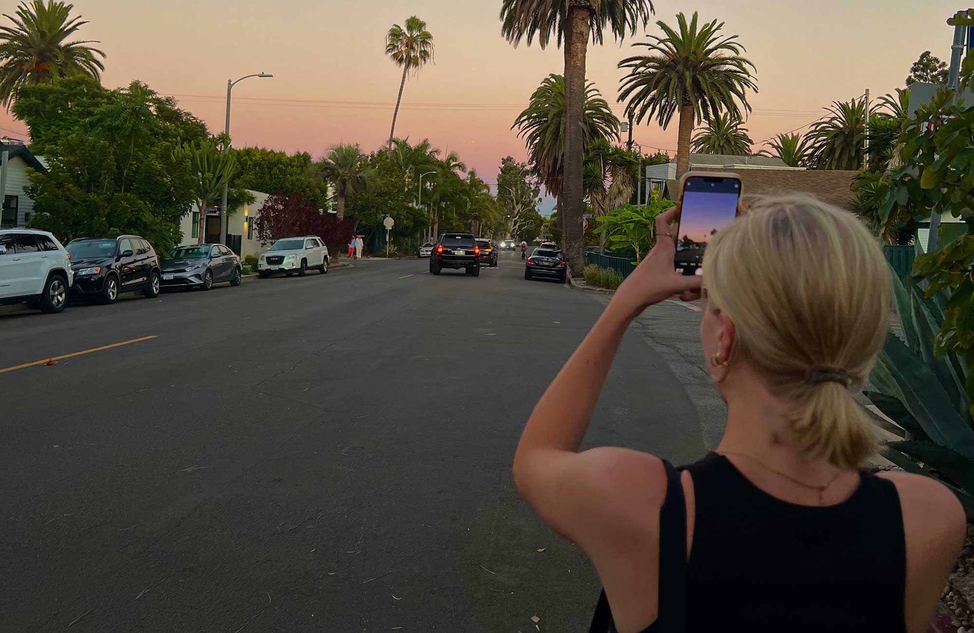 Lea Enjoying The Sunset In Los Angeles
