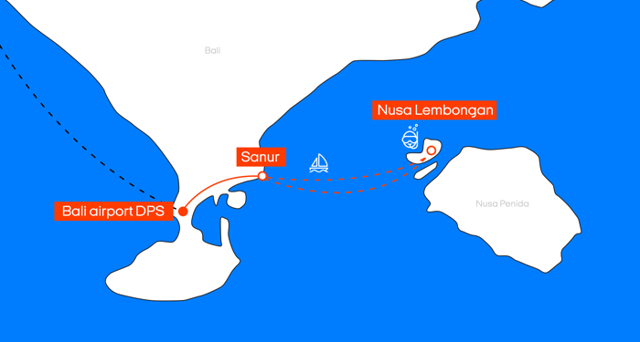 Map of the itinerary or route for the experience