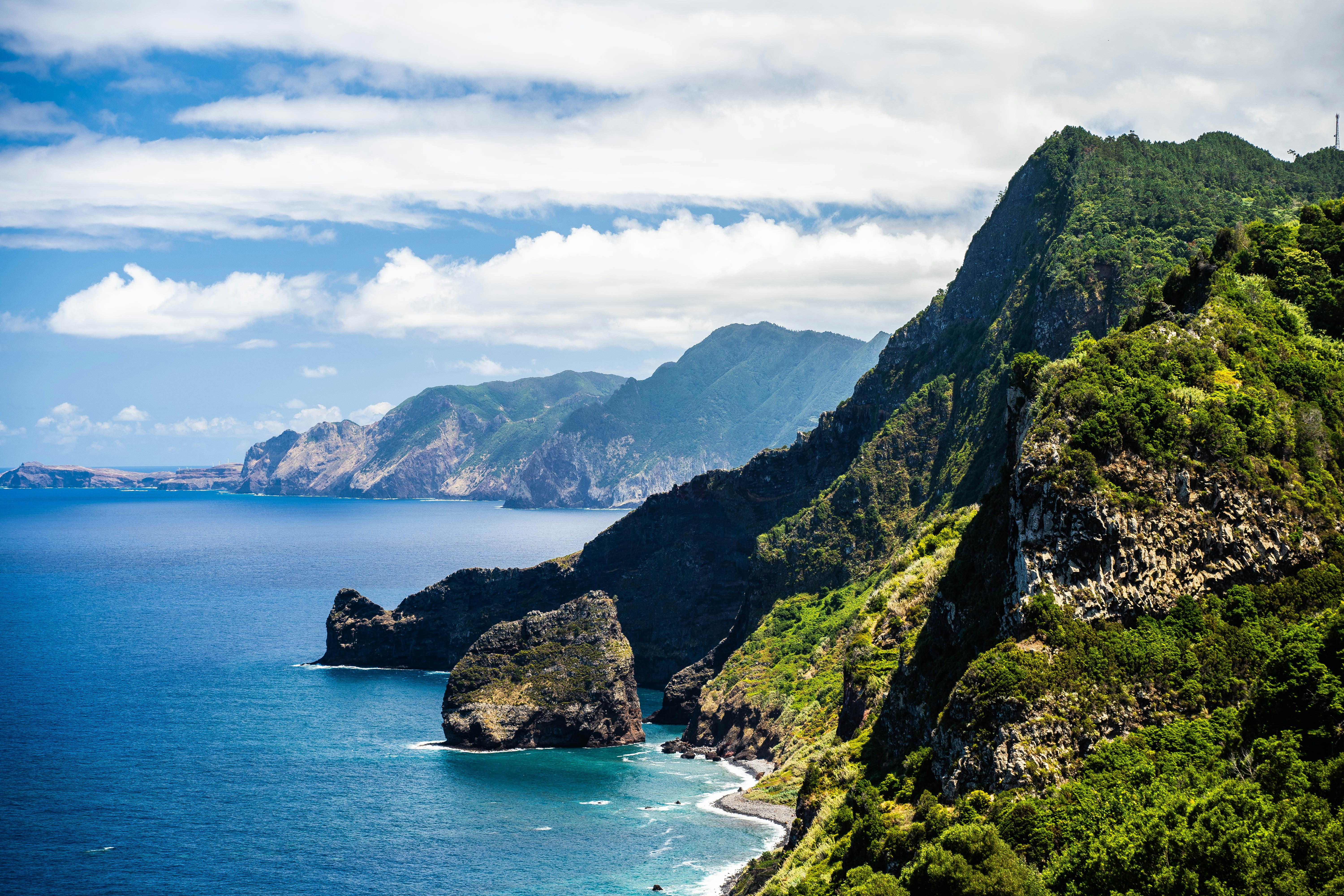 en fjellkjede på Madeira. Foto.