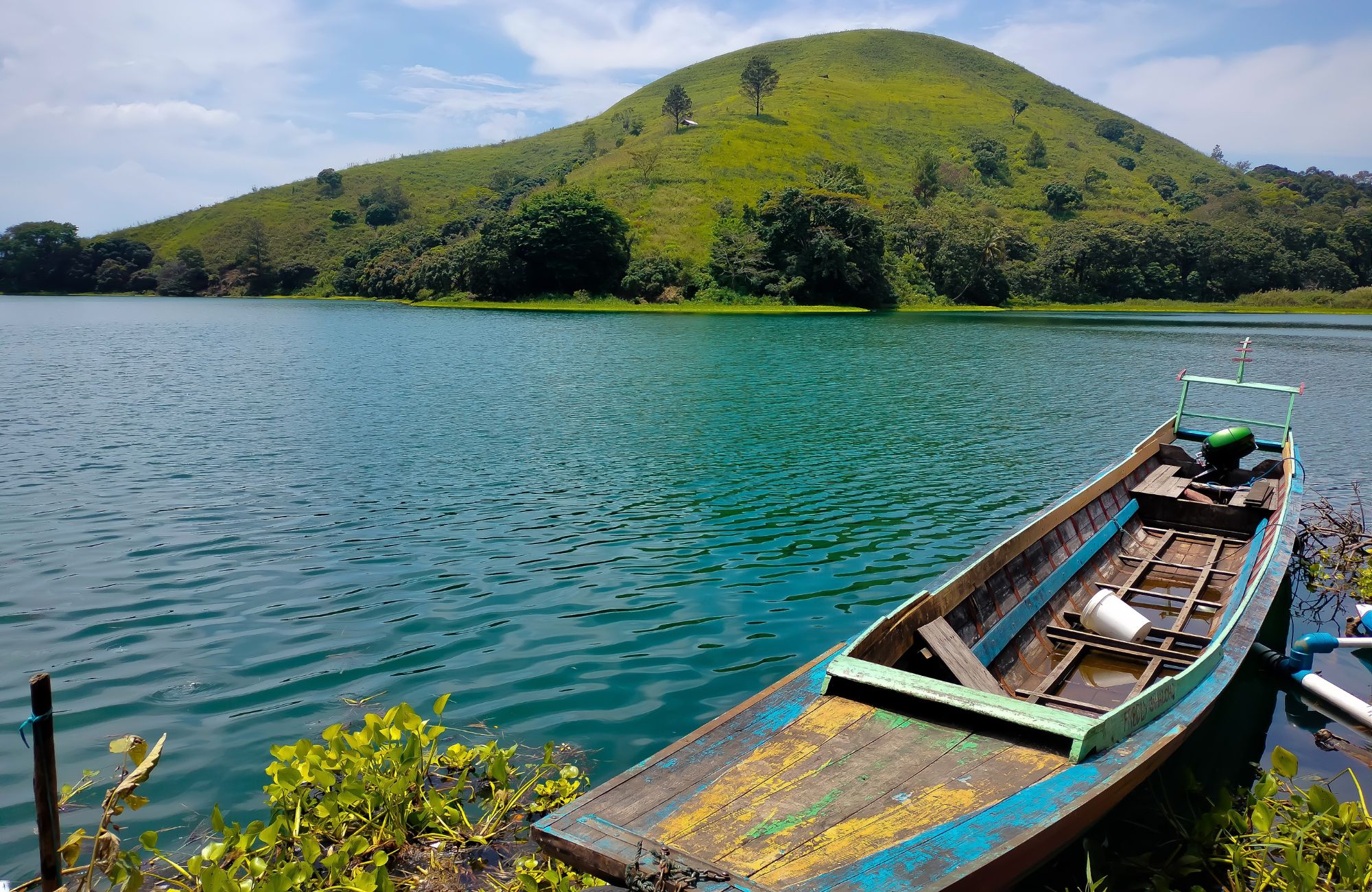 Indonesia Sumatra Lake Toba Traditional Boat