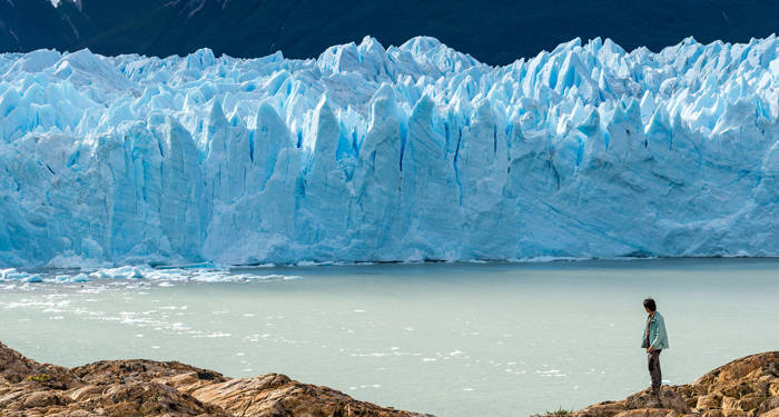 Perito Moreno isbreen i den argentinske delen av patagonia