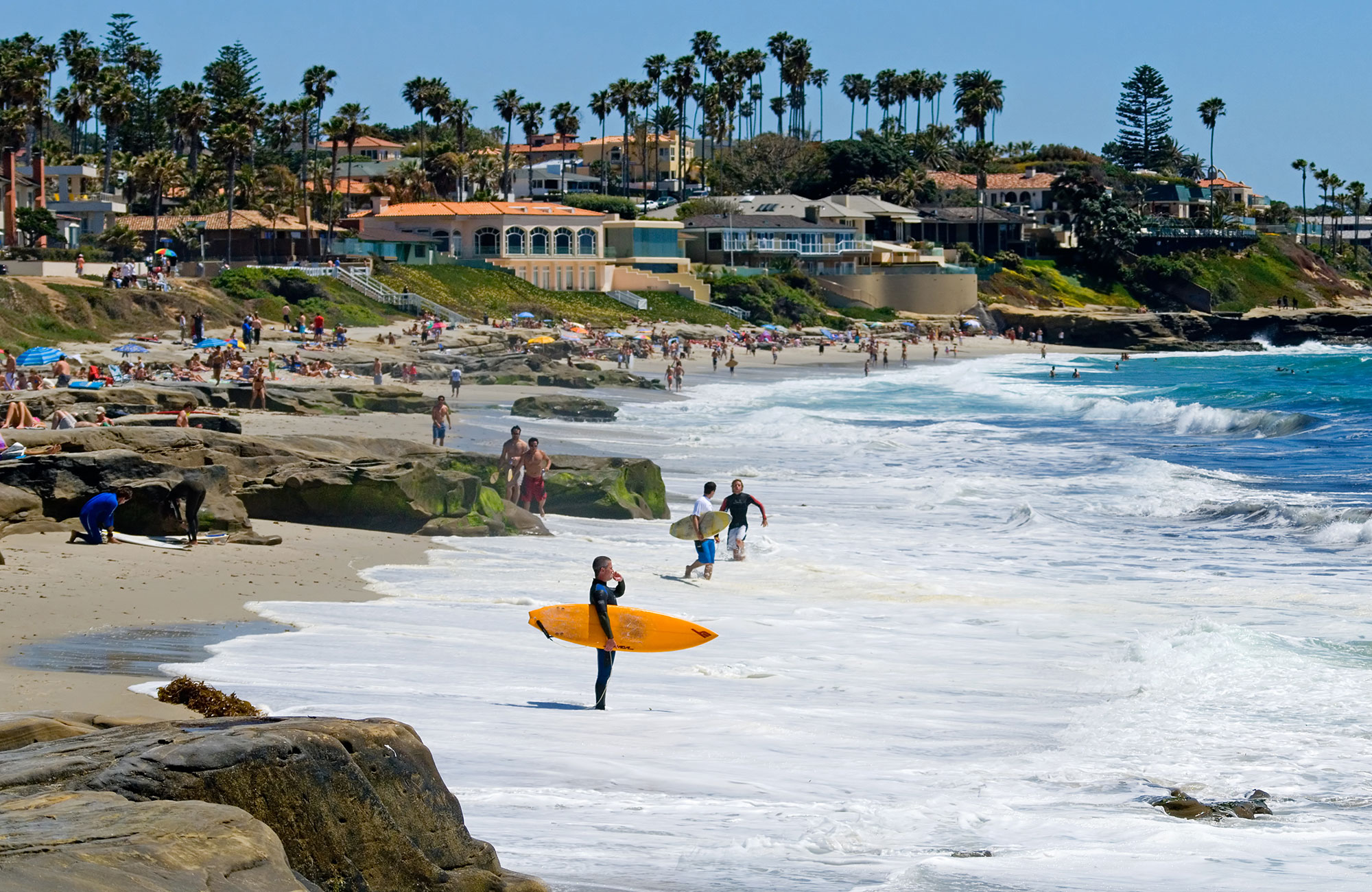 Usa San Diego Beach Front Surfing