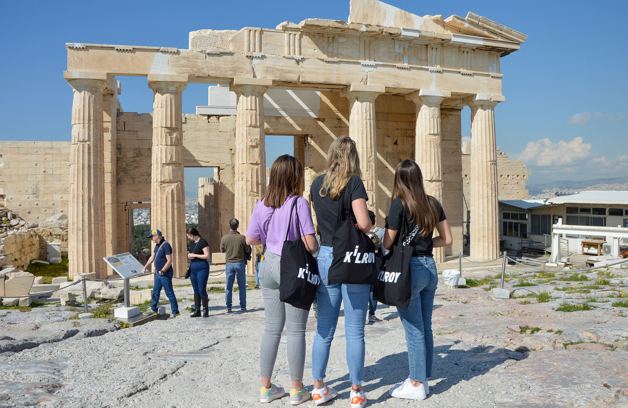 Greece Athens Girls Acropolis